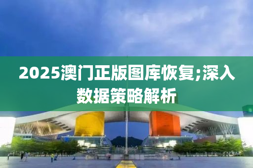 2025澳門正版圖庫恢復;深入數(shù)據(jù)策略解析