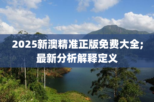 2025新澳精準(zhǔn)正版免費(fèi)大全;最新分析解釋定義木工機(jī)械,設(shè)備,零部件