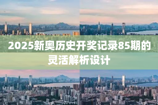 2025新奧歷史開獎記錄85期的靈活解析設計