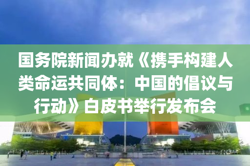 國務院新聞辦就《攜手構建人類命運共同體：中國的倡議與行動》白皮書舉行發(fā)布會