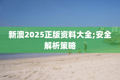 新澳2025木工機(jī)械,設(shè)備,零部件正版資料大全;安全解析策略