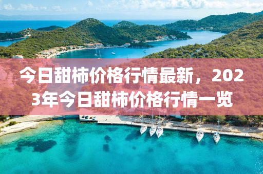 今日甜柿價格行情最新，2023年今日甜柿價格行情一覽