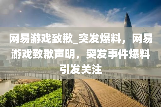 網(wǎng)易游戲致歉_突發(fā)爆料，網(wǎng)易游戲致歉聲明，突發(fā)事件爆料引發(fā)關(guān)注