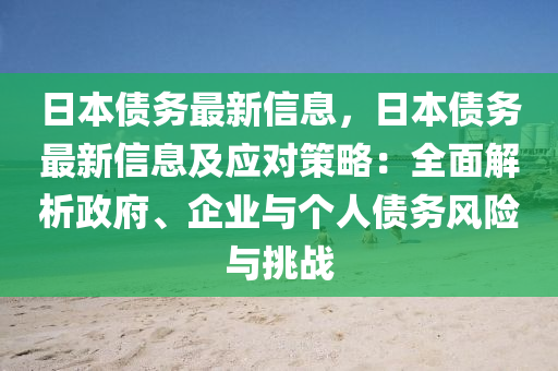 日本債務(wù)最新信息，日本債務(wù)最新信息及應(yīng)對策略：全面解析政府、企業(yè)與個人債務(wù)風險與挑戰(zhàn)