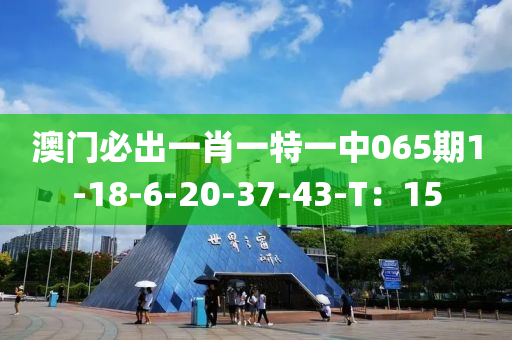 澳門必出一肖一特一中065期1-18-6-20-37-43-T：15