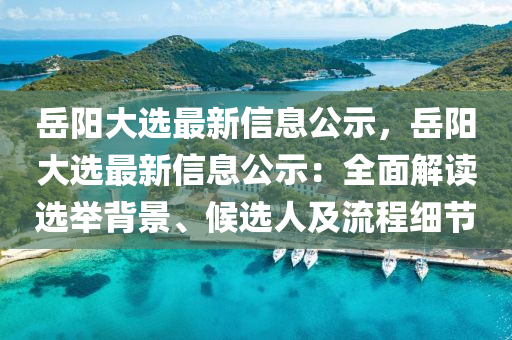 岳陽大選最新信息公示，岳陽大選最新信息公示：全面解讀選舉背景、候選人及流程細(xì)節(jié)