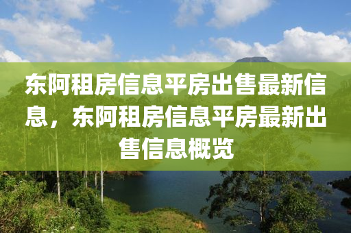 東阿租房信息平房出售最新信息，東阿租房信息平房最新出售信息概覽