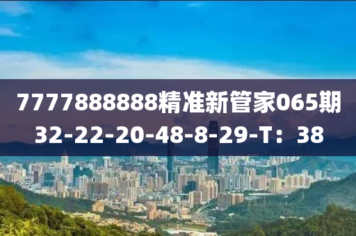 7777888888精準新管家065期32-22-20-48-8-29-T：38