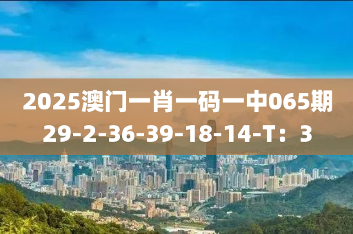 2025澳門(mén)一肖一碼一中065期29-2-36-39-18-14-T：3