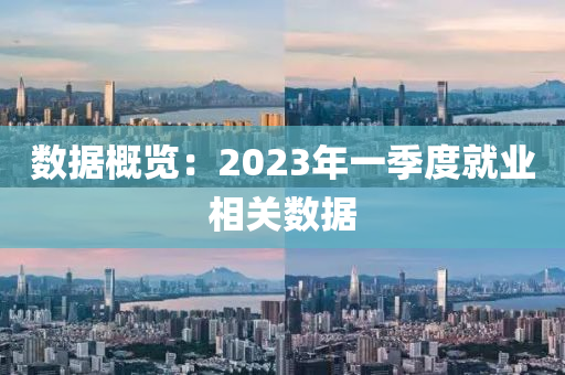 數(shù)據(jù)概覽：2023年一季度就業(yè)相關(guān)數(shù)據(jù)