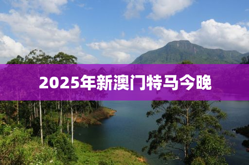 2025年新澳門特馬今晚