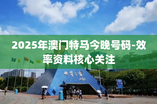 2025年澳門(mén)特馬今晚號(hào)碼-效率資料核心關(guān)注