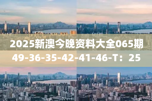 2025新澳今晚資料大全065期49-36-35-42-41-46-T：25