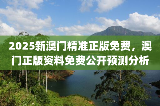 2025新澳門精準(zhǔn)正版免費(fèi)，澳門正版資料免費(fèi)公開(kāi)預(yù)測(cè)分析木工機(jī)械,設(shè)備,零部件