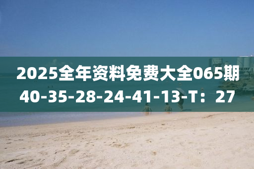 2025全年資料免費大全065期40-35-28-24-41-13-T：27木工機械,設(shè)備,零部件