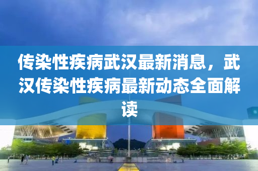 傳染性疾病武漢最新消息，武漢傳染性疾病最新動態(tài)全面解讀