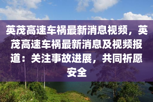 英茂高速車禍最新消息視頻，英茂高速車禍最新消息及視頻報道：關(guān)注事故進(jìn)展，共同祈愿安全