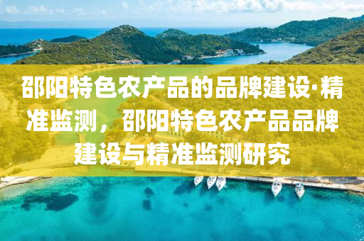 邵陽特色農產品的品牌建設木工機械,設備,零部件·精準監(jiān)測，邵陽特色農產品品牌建設與精準監(jiān)測研究