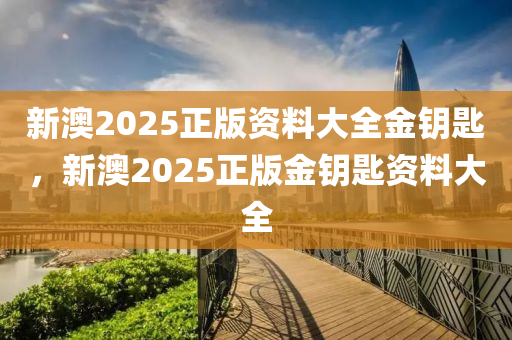 新澳2025正版資料大全金鑰匙，新澳2025正版金鑰匙資料大全