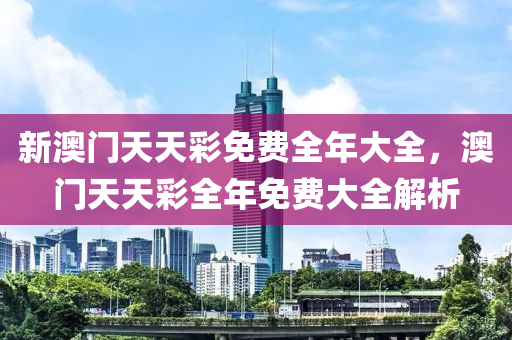 新澳門天天彩免費(fèi)全年大全，澳門天天彩全年免費(fèi)大全解析