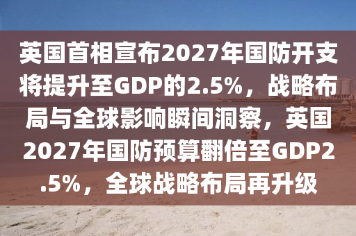 英國首相宣布2027年國防開支將提升至GDP的2.5%，戰(zhàn)略布局與全球影響瞬間洞察，英國2027年國防預(yù)算翻倍至GDP2.5%，全球戰(zhàn)略布局再升級木工機械,設(shè)備,零部件