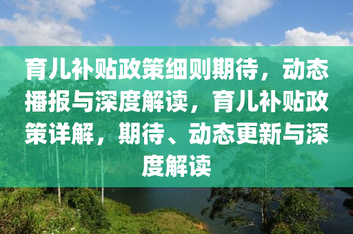 育兒補貼政策細則期待，動態(tài)播報與深度解讀，育兒補貼政策詳解，期待、動態(tài)更新與深度解讀木工機械,設備,零部件