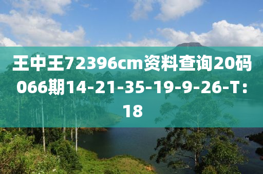 王中王72396cm資料查詢20碼066期14-21-35-19-9-26-T：18