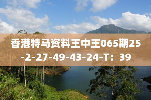 香港特馬資料王中王065期25-2-27-49-43-24木工機(jī)械,設(shè)備,零部件-T：39