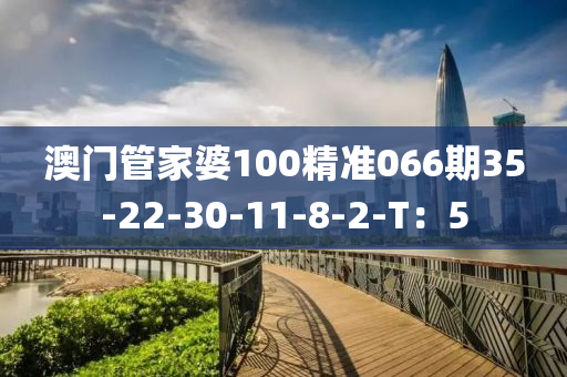 澳門管家婆100精準(zhǔn)066期35-22-30-11-8-2-T：5