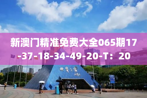 新澳門精準(zhǔn)免費(fèi)大全065期17-37-18-34-49木工機(jī)械,設(shè)備,零部件-20-T：20