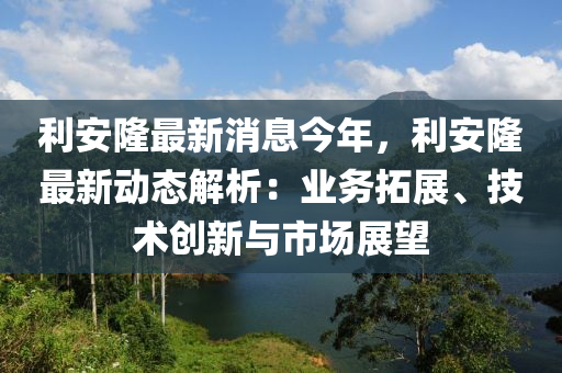 利安隆最新消息今年，利安隆最新動(dòng)態(tài)解析：業(yè)務(wù)拓展、技術(shù)創(chuàng)新與市場(chǎng)展望