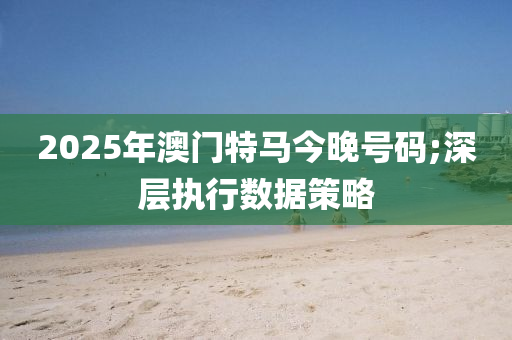 2025年澳門特馬今晚號(hào)碼;深層執(zhí)行數(shù)據(jù)策略