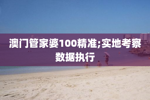 澳門管家婆100精準;實地考察數(shù)據執(zhí)行