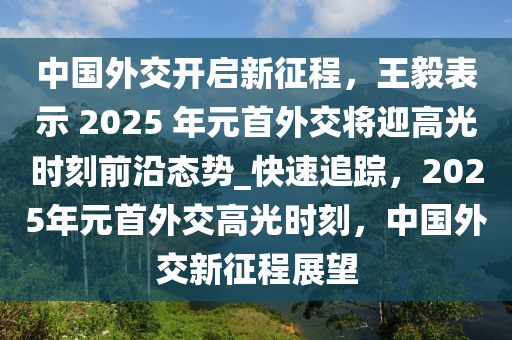 中國外交開啟新征程，王毅表示 2025 年元首外交將迎高光時(shí)刻前沿態(tài)勢(shì)_快速追蹤，2025年元首外交高光時(shí)刻，中國外交新征程展望