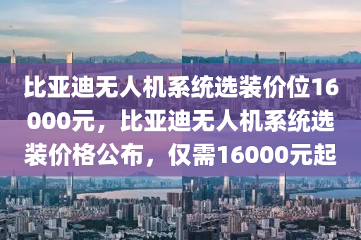 比亞迪無人機系統(tǒng)選裝價位16000元，比亞迪無人機系統(tǒng)選裝價格公布，僅需16000元起木工機械,設備,零部件