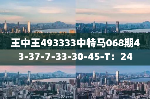 王中王493333中特馬068期43-37-7-33-30-45-T：24