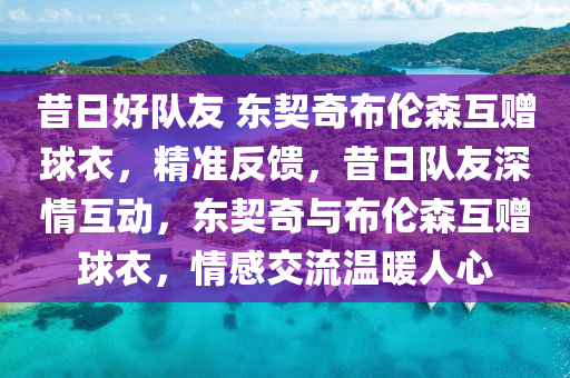 昔日好隊(duì)友 東契奇布倫森互贈(zèng)球衣，精準(zhǔn)木工機(jī)械,設(shè)備,零部件反饋，昔日隊(duì)友深情互動(dòng)，東契奇與布倫森互贈(zèng)球衣，情感交流溫暖人心