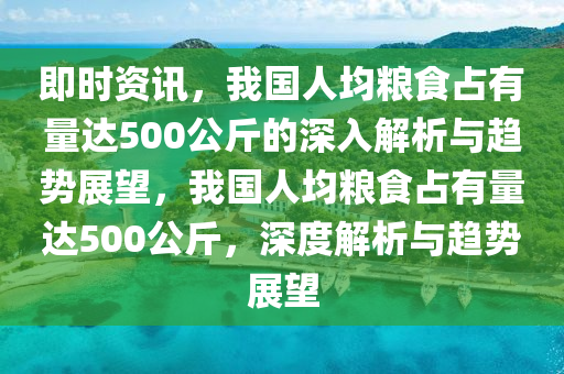 即時(shí)資訊，我國(guó)人均糧食占有量達(dá)500公斤的深入解析與趨勢(shì)展望，我國(guó)人均糧食占有量達(dá)500公斤，深度解析與趨勢(shì)展望