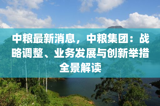 中糧最新消息，中糧集團：戰(zhàn)略調整、業(yè)務發(fā)展與創(chuàng)新舉措全景解讀