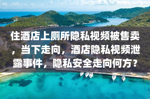 住酒店上廁所隱私視頻被售賣，當下走向，酒店隱私視頻泄露事件，隱私安全走向何方？