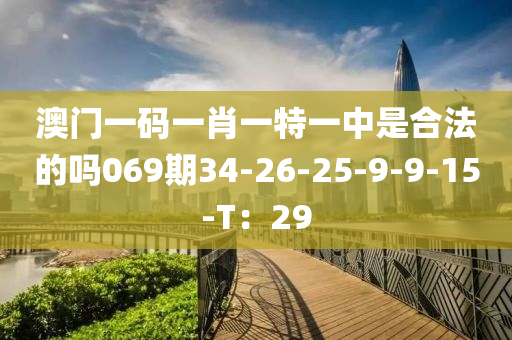 澳門一碼一肖一特一中是合法的嗎069期34-26-25-9-9-15-T：29