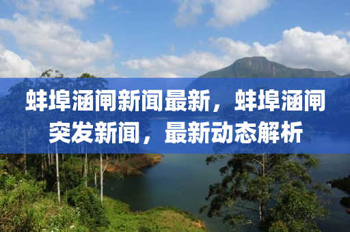 蚌埠涵閘新聞最新，蚌埠涵閘突發(fā)新聞，最新動(dòng)態(tài)解析