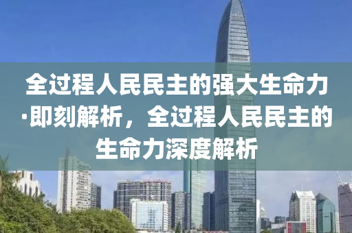 全過程木工機械,設(shè)備,零部件人民民主的強大生命力·即刻解析，全過程人民民主的生命力深度解析