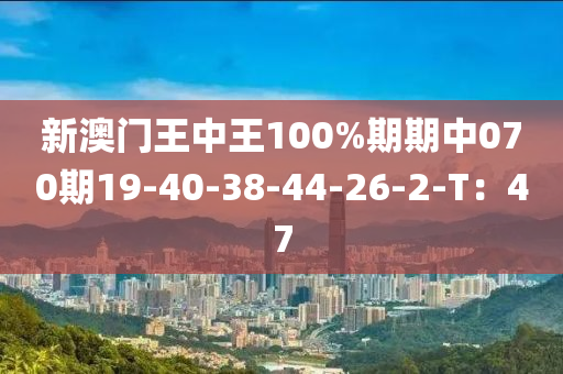 新澳門王中王100%期期中070期19-40-38-44-26-2-T：47