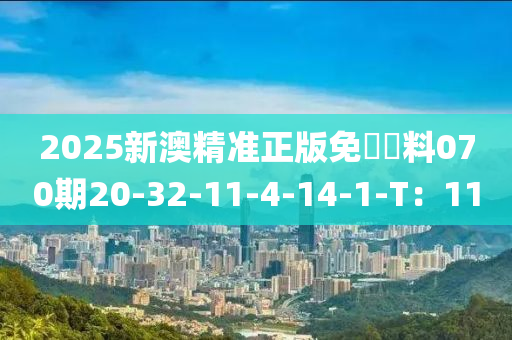 2025新澳精準正版免費資料070期20-32-11-4-14-1-T：11木工機械,設備,零部件