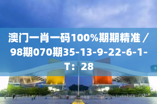 澳門一肖一碼100%期期精準／98期070期35-13-9-22-6-1-T：28