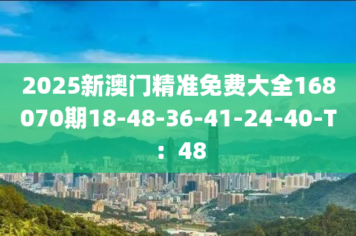 2025新澳門精準免費大全168070期18-48-36-41-24-40-T：48