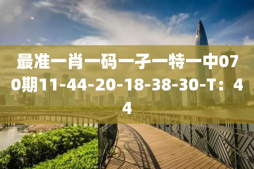 最準(zhǔn)一肖一碼一孑一特一中070期11-44-20-18-38-30-T：44