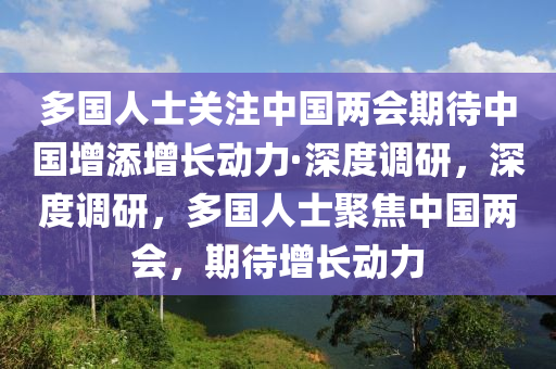 多國(guó)人士關(guān)注中國(guó)兩會(huì)期待中國(guó)增添增長(zhǎng)動(dòng)力·深度調(diào)研，深度調(diào)研，多國(guó)人士聚焦中國(guó)兩會(huì)，期待增長(zhǎng)動(dòng)力