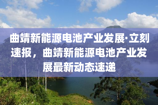 曲靖新能源電池產(chǎn)業(yè)發(fā)展·木工機械,設(shè)備,零部件立刻速報，曲靖新能源電池產(chǎn)業(yè)發(fā)展最新動態(tài)速遞